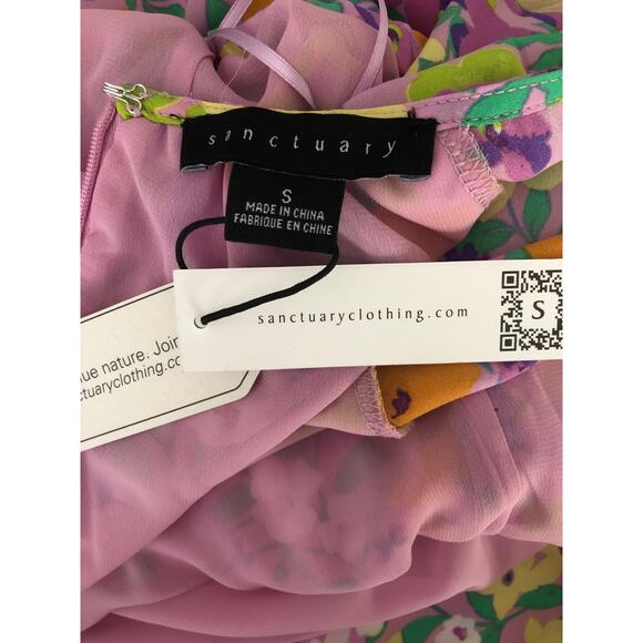 Sanctuary Floral Dress Women's Size Small Blouson Sleeve NEW - Picture 8 of 9